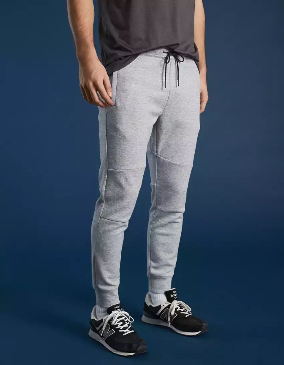 Pantalon Jogging American Eagle AE 24/7 Good Vibes Grise Homme | OPO-71371736